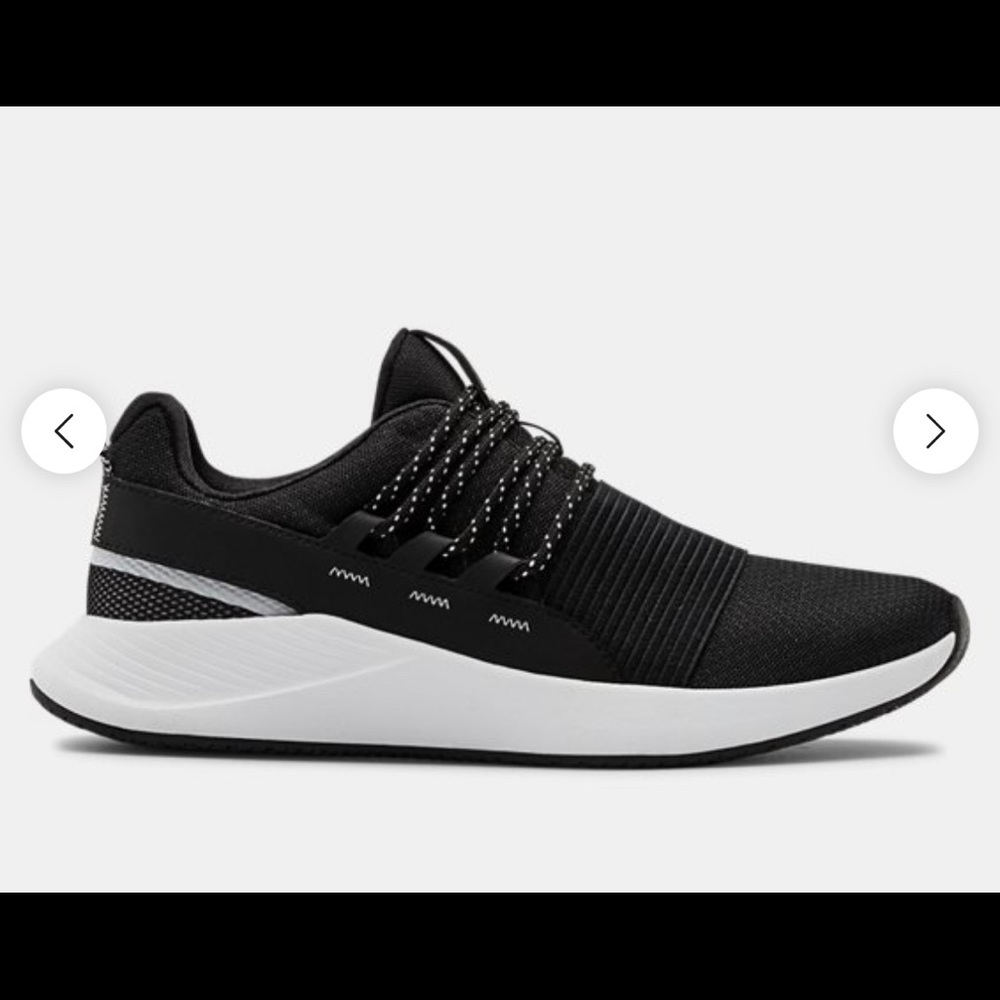 Under Armour Black and White Athletic Shoes